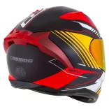 Cassida Aero Drome bukósisak - fekete-narancs-piros