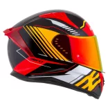 Cassida Aero Drome bukósisak - fekete-narancs-piros