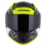 Cassida Aero Drome bukósisak - fekete-fluo sárga