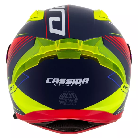 Cassida Aero Drome bukósisak - kék-narancs-sárga