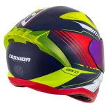 Cassida Aero Drome bukósisak - kék-narancs-sárga