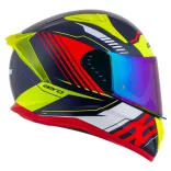 Cassida Aero Drome bukósisak - kék-narancs-sárga