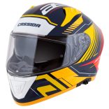 Cassida Aero Drome bukósisak - kék-fluo narancs