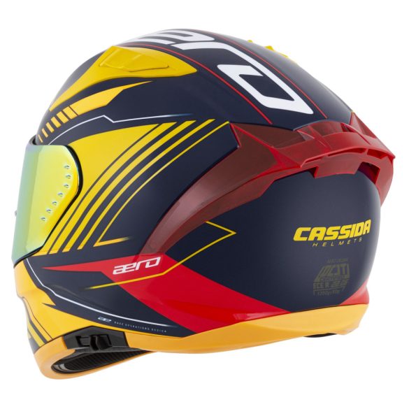 Cassida Aero Drome bukósisak - kék-fluo narancs