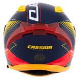 Cassida Aero Drome bukósisak - kék-fluo narancs