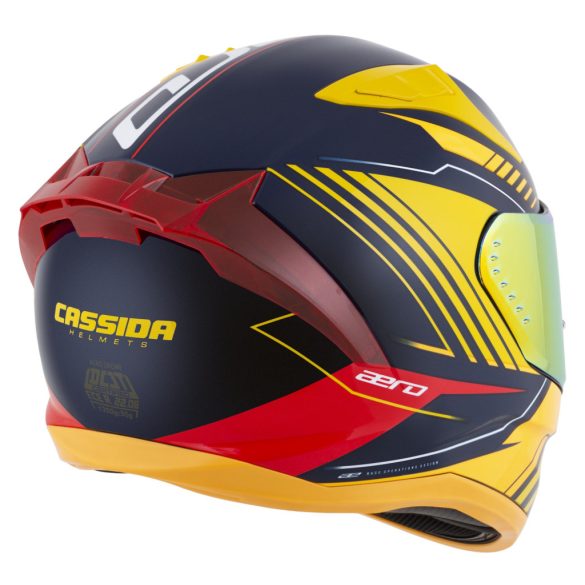 Cassida Aero Drome bukósisak - kék-fluo narancs