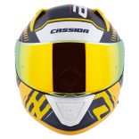 Cassida Aero Drome bukósisak - kék-fluo narancs