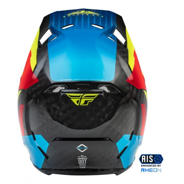 Fly Racing Formula Prime Carbon  bukósiasak, kék-piros-acid