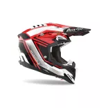 Aviator 3.0 League bukósisak, piros -fekete-fehér matt