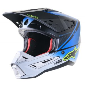 ALPINESTARS SM-5 RAYON BLACK-BLUE-YELLOW BUKÓSISAK XL