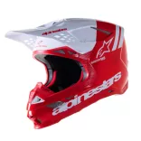 Alpinestars SM8 Radium 2  RED/WH Glossy bukósisak, XL