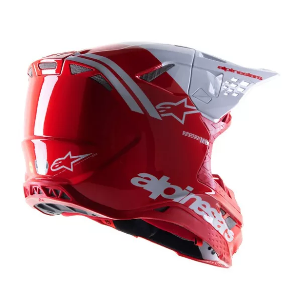 Alpinestars SM8 Radium 2  RED/WH Glossy bukósisak, XL