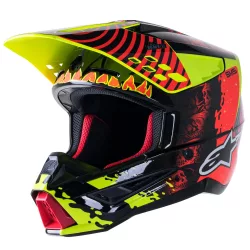 Alpinestars SM5  Solar Flare Red/Blk/Yell  bukósisak, XL