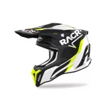 AIROH STRYCKER RACR BUKÓSISAK FEKETE-FEHÉR-ACID 