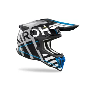 AIROH STRYCKER BRAVE BUKÓSISAK FEKETE-KÉK 