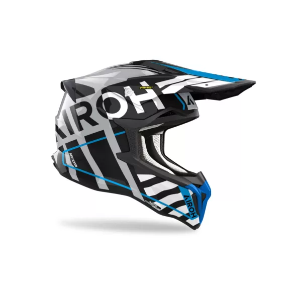 AIROH STRYCKER BRAVE BUKÓSISAK FEKETE-KÉK 