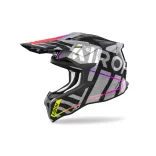 AIROH STRYCKER BRAVE BUKÓSISAK FEKETE-SZÜRKE 2XL