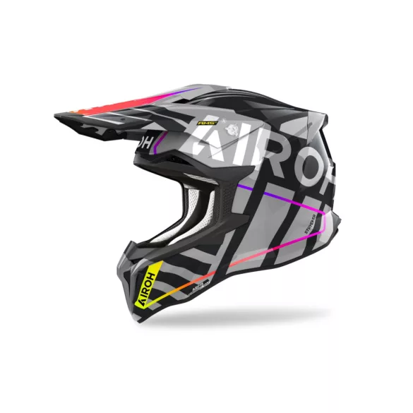 AIROH STRYCKER BRAVE BUKÓSISAK FEKETE-SZÜRKE 2XL