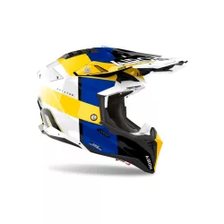 AIROH AVIATOR 3 MONARCH KÉK-SÁRGA-FEHÉR