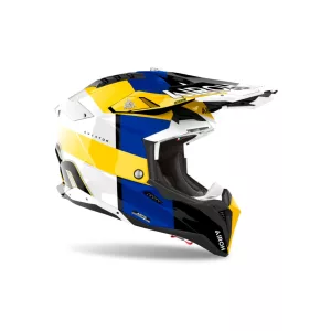 AIROH AVIATOR 3 MONARCH KÉK-SÁRGA-FEHÉR