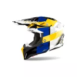 AIROH AVIATOR 3 MONARCH KÉK-SÁRGA-FEHÉR