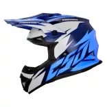 Cassida Cup Two kék-sötétkék-fehérbukósisak 2XL=63-64cm