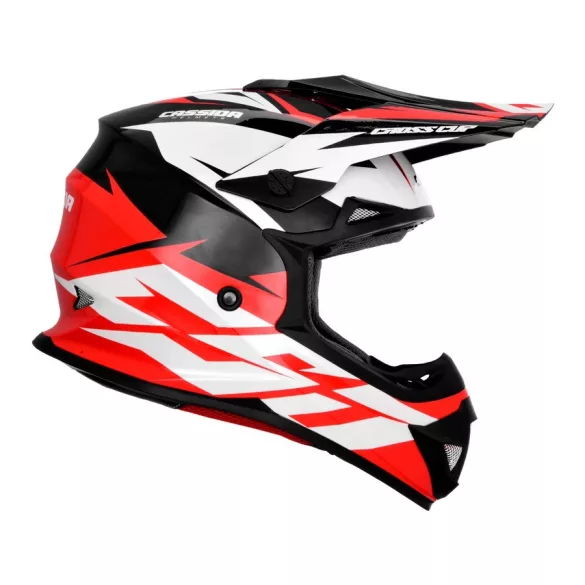 Cassida Cup Two piros-fehér-fekete bukósisak XL=61-62CM