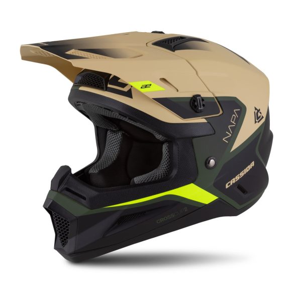 CASSIDA CROSS CUP 2 NAPA JUNIOR BUKÓSIAK SAND/GREEN/YELLOW FLUO