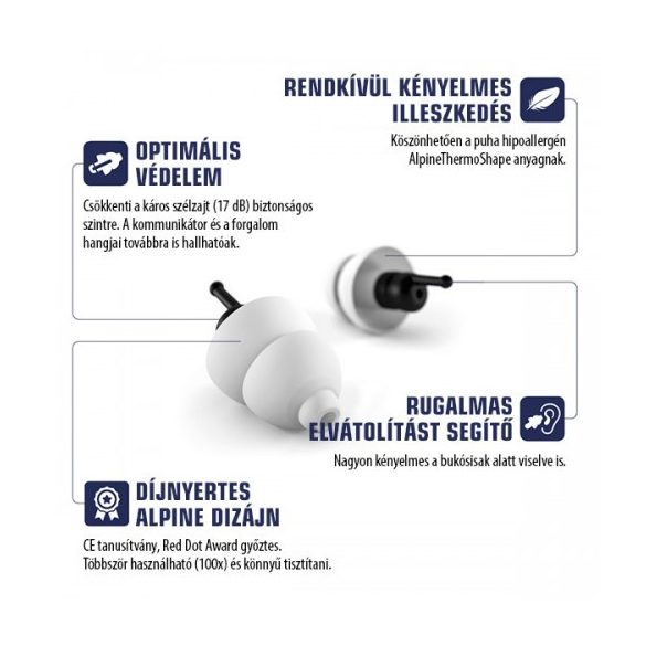 Alpine motosafe tour füldugó motorosoknak