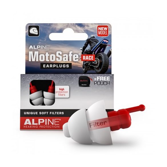 Alpine motosafe race füldugó motorosoknak