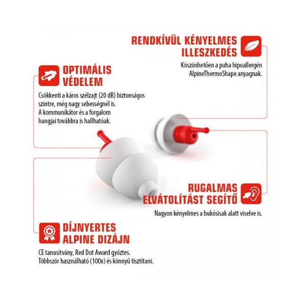 Alpine motosafe pro füldugó motorosoknak