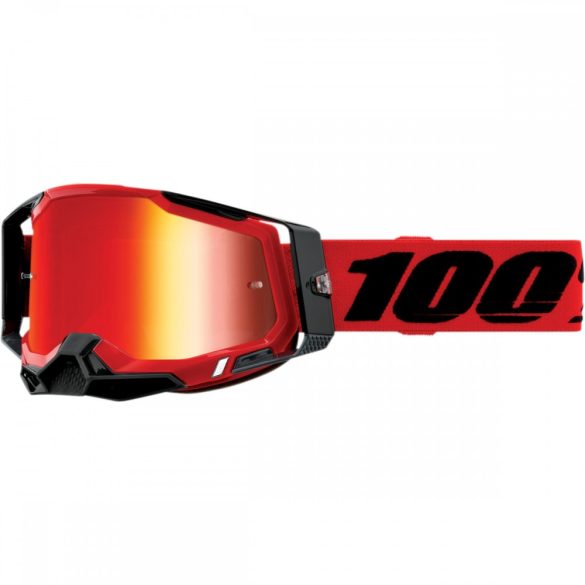 100% Racecraft 2 piros szemüveg tükrös lencsével