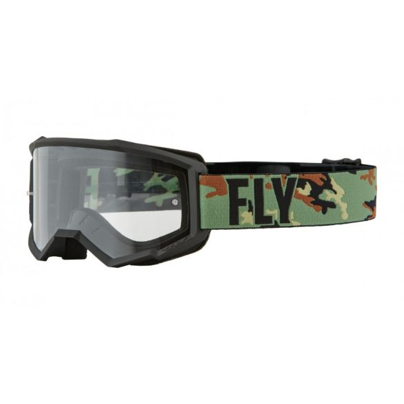 Fly Racing Focus cross szemüveg, fekete camo