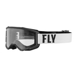 Fly Racing Focus cross szemüveg, Fekete-fehér