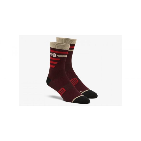 100% ADVOCATE SOCKS BURGUNDI S/M