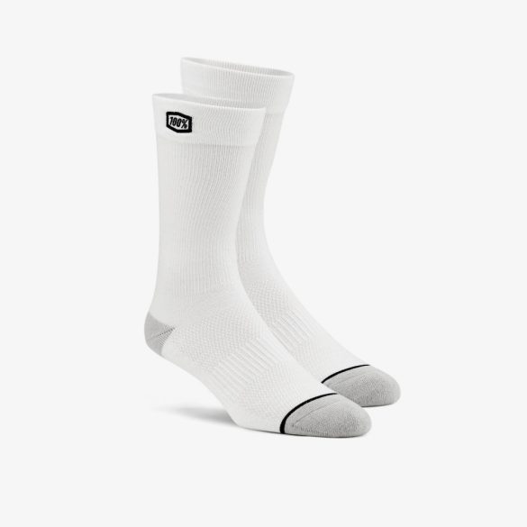 100% SOLID SOCKS WHITE S/M