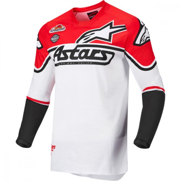 Alpinestars Racer Flagship S21 White-Red-Black crossmez, L