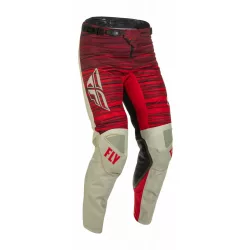   Fly Racing Kinetic Wawe crossnadrág, szürke-piros 30 méret
