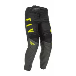   Fly Racing ,  F-16 2022  gyerek cross nadrág, fekete-szürke-fluo sárga
