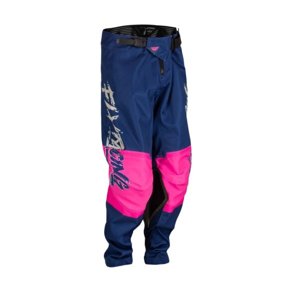 Fly Racing Kinetic Khaos gyerek cross nadrág ,kék-rózsaszín, 18