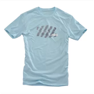 100% strike tee - shirt ice kék xl