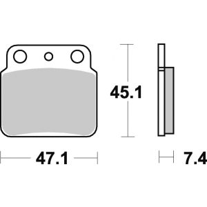 TRW Lucas hátsó fékbetét, KAWASAKI KFX 400 03-06, SUZUKI LT 250 87-90, LTZ 400 03-06, LTZ 450 06-12, LT 500 87-95, REAR