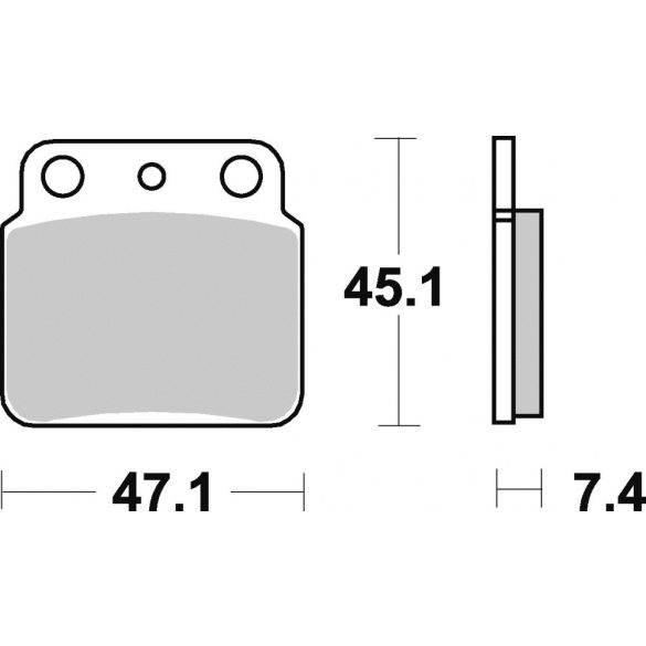 TRW Lucas hátsó fékbetét, KAWASAKI KFX 400 03-06, SUZUKI LT 250 87-90, LTZ 400 03-06, LTZ 450 06-12, LT 500 87-95, REAR