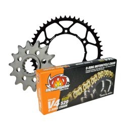   Moto-Master 520 V4 O-gyűrűs lánc szett 13+50 - arany 120 szemes