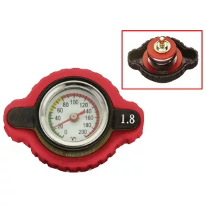 Psychic hűtősapka hőmérővel, 1,8 bar, Honda,Kawasaki,Yamaha, piros