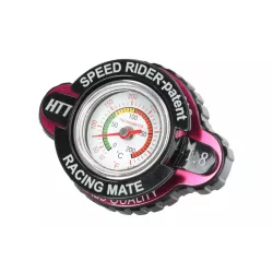   Mx Works hűtősapka hőmérővel, 1,8 bar, Honda,Kawasaki,Yamaha, piros