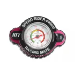 Mx Works hűtősapka hőmérővel, 1,8 bar, Honda,Kawasaki,Yamaha, piros