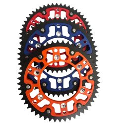 Ktm dual acél-alu hátsó lánckerék