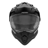 NOX OFFROAD / TRAIL DUOSPORT (DUAL) N312 SISAK PLEXIVEL ÉS NAPSZEMÜVEGGEL, MATT FEKETE