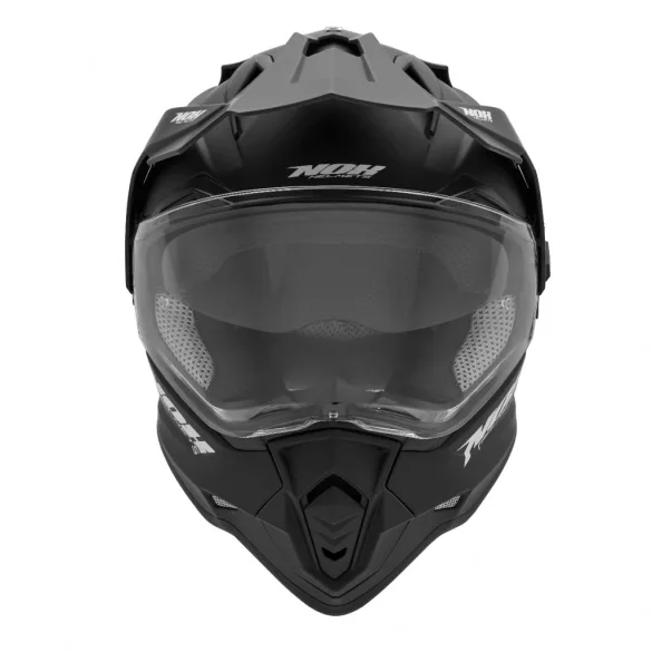 NOX OFFROAD / TRAIL DUOSPORT (DUAL) N312 SISAK PLEXIVEL ÉS NAPSZEMÜVEGGEL, MATT FEKETE